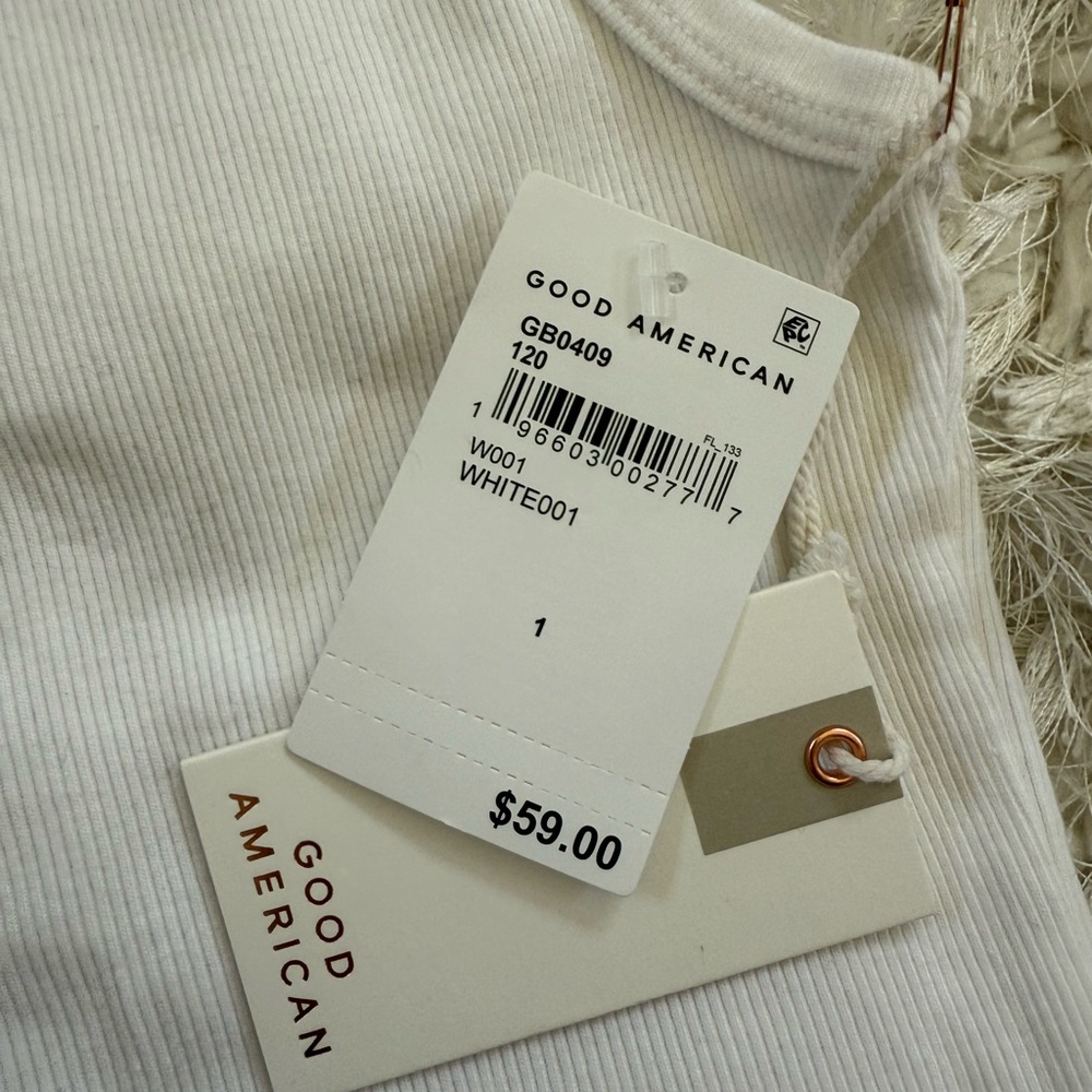 NWT Good American high neck tank bodysuit. - Picture 3 of 3